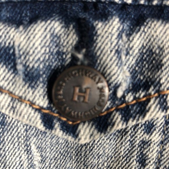 Highway Jeans Girls Denim Jacket Size S Hooded Sweatshirt Button Up Casual - Picture 9 of 15